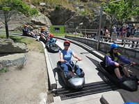 The end of the luge (it is too fast to take a picture during the ride.)