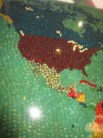 Jelly Belly art displayed on the walls.  They had the whole world done, but I could only get North America.
