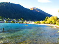 The view back to Queenstown from the gardens.