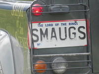 Licence plate of another Jeep tour.