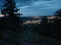City light over Boulder, CO