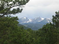 The view from our window in Estes Park.