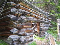 Remains of cabins in Big Meadow from the 1880's
