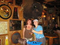 Enjoying a drink in Grand Lake