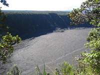 Trail across the crater floor