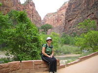 Carrie on the Riverwalk Trail