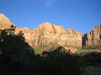 Sun setting by our campsite