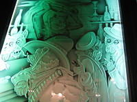 The detail on the etched glass is amazing!