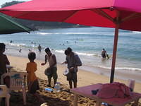 Entertainment on the beach